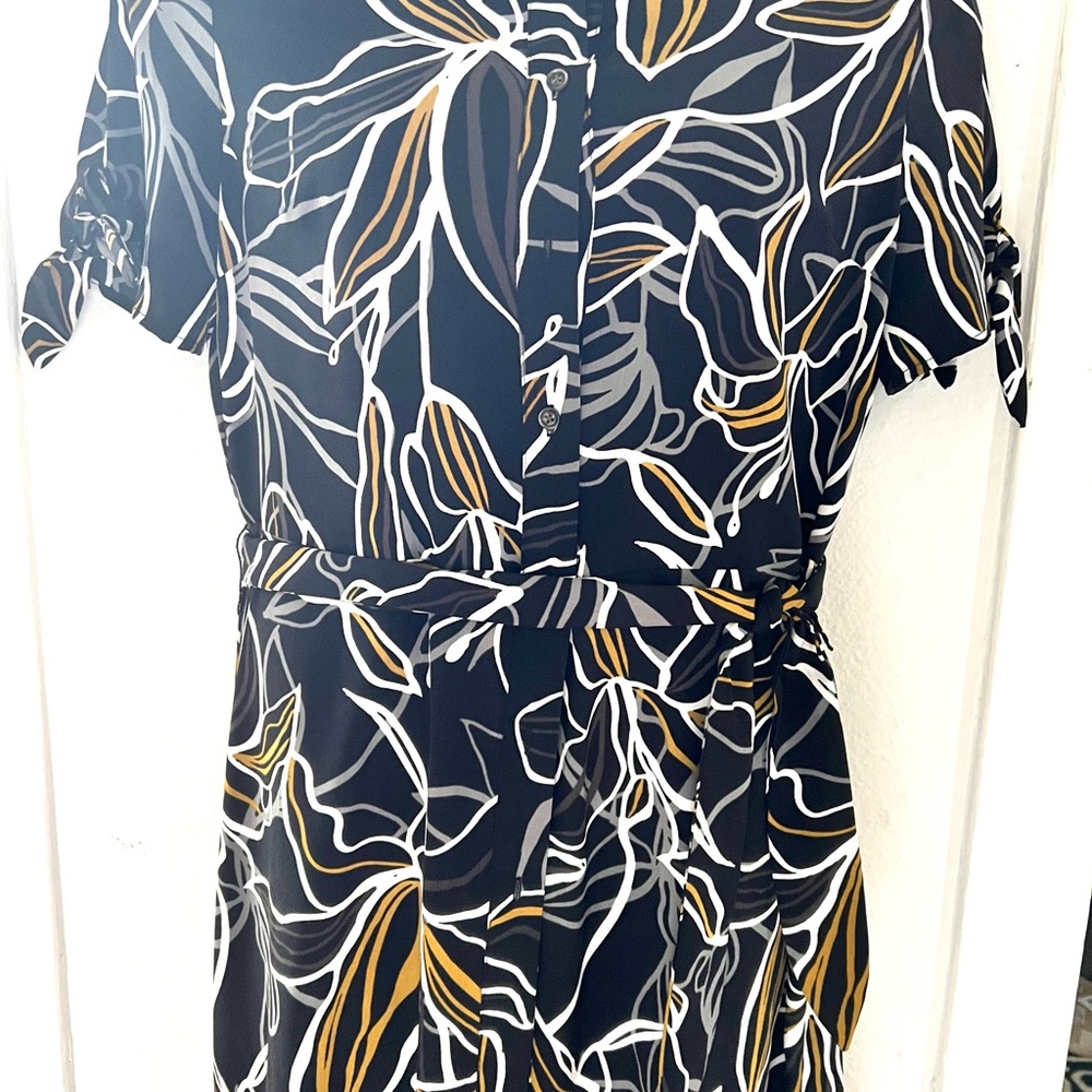 NEW XL Who What Wear New With Tags Modern Business Casual Midi Shirt Dress